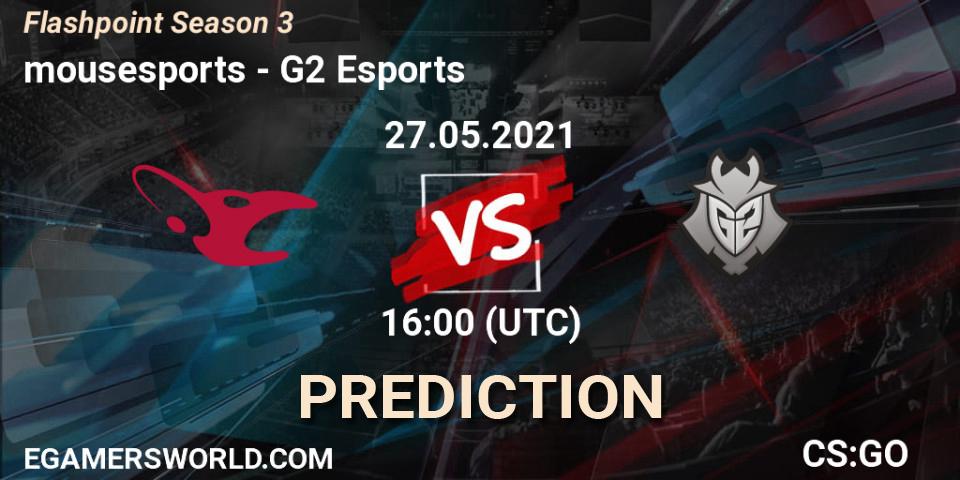 mousesports - G2 Esports: ennuste. 27.05.2021 at 16:00, Counter-Strike (CS2), Flashpoint Season 3