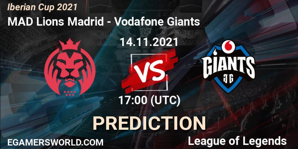 MAD Lions Madrid - Vodafone Giants: ennuste. 14.11.2021 at 17:00, LoL, Iberian Cup 2021