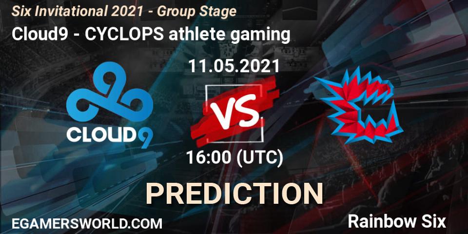 Cloud9 - CYCLOPS athlete gaming: ennuste. 11.05.2021 at 15:00, Rainbow Six, Six Invitational 2021 - Group Stage