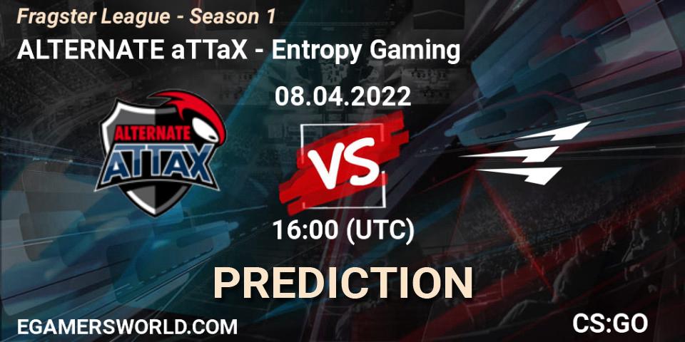 ALTERNATE aTTaX - Entropy Gaming: ennuste. 08.04.2022 at 16:00, Counter-Strike (CS2), Fragster League - Season 1