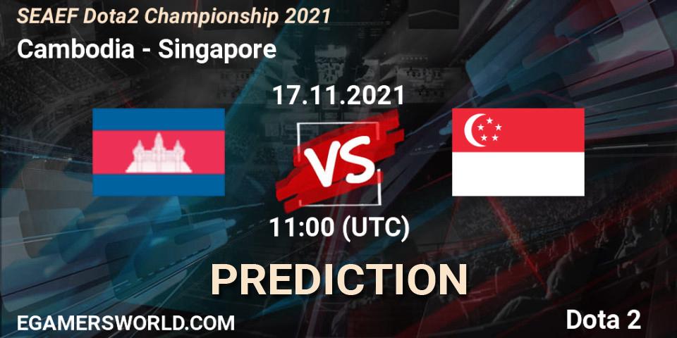 Team Cambodia - Team Singapore: ennuste. 17.11.2021 at 11:56, Dota 2, SEAEF Dota2 Championship 2021