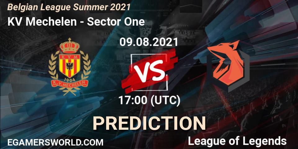 KV Mechelen - Sector One: ennuste. 09.08.2021 at 17:00, LoL, Belgian League Summer 2021