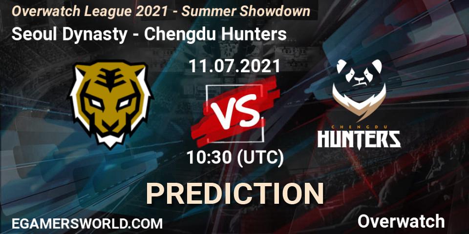 Seoul Dynasty - Chengdu Hunters: ennuste. 11.07.2021 at 10:30, Overwatch, Overwatch League 2021 - Summer Showdown
