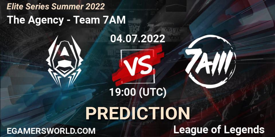 The Agency - Team 7AM: ennuste. 04.07.2022 at 19:00, LoL, Elite Series Summer 2022