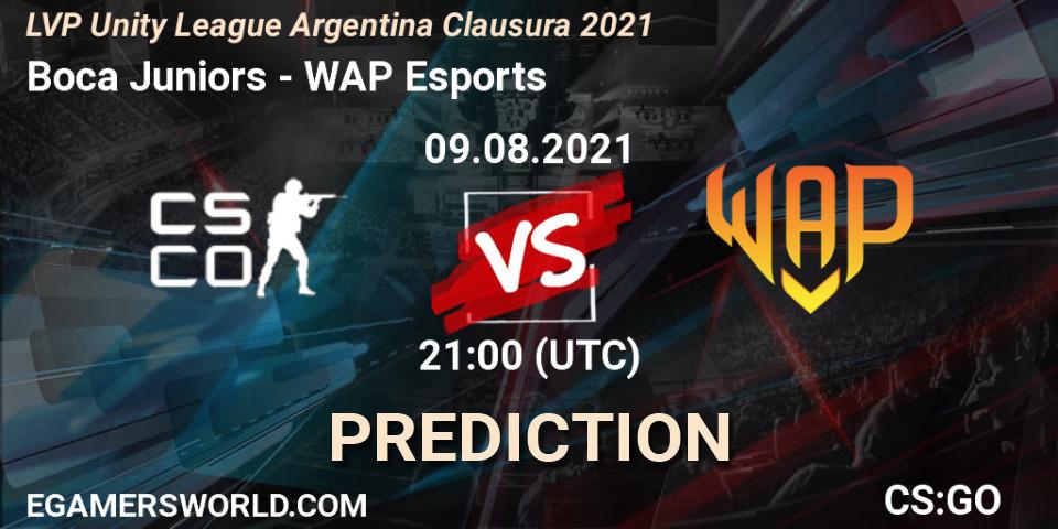 Boca Juniors - WAP Esports: ennuste. 09.08.2021 at 21:20, Counter-Strike (CS2), LVP Unity League Argentina Clausura 2021