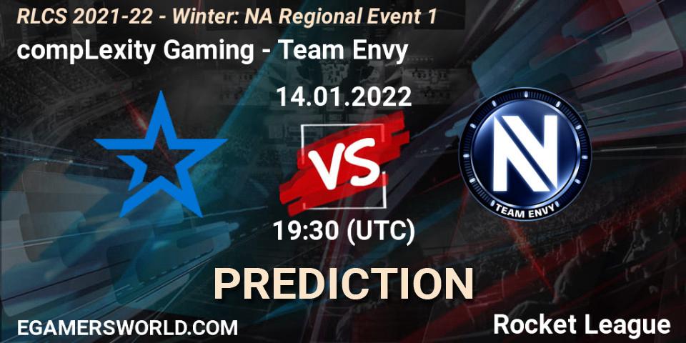 compLexity Gaming - Team Envy: ennuste. 14.01.2022 at 19:30, Rocket League, RLCS 2021-22 - Winter: NA Regional Event 1