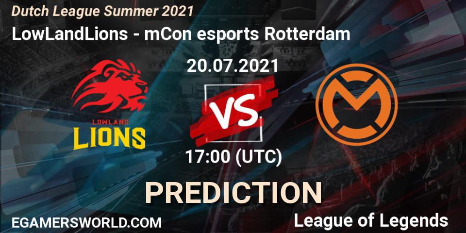 LowLandLions - mCon esports Rotterdam: ennuste. 22.06.2021 at 19:00, LoL, Dutch League Summer 2021