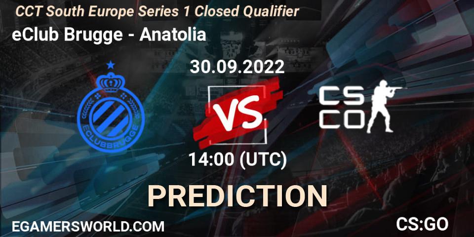 eClub Brugge - TOA: ennuste. 30.09.2022 at 14:00, Counter-Strike (CS2), CCT South Europe Series 1 Closed Qualifier