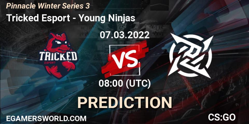 Tricked Esport - Young Ninjas: ennuste. 07.03.2022 at 08:00, Counter-Strike (CS2), Pinnacle Winter Series 3