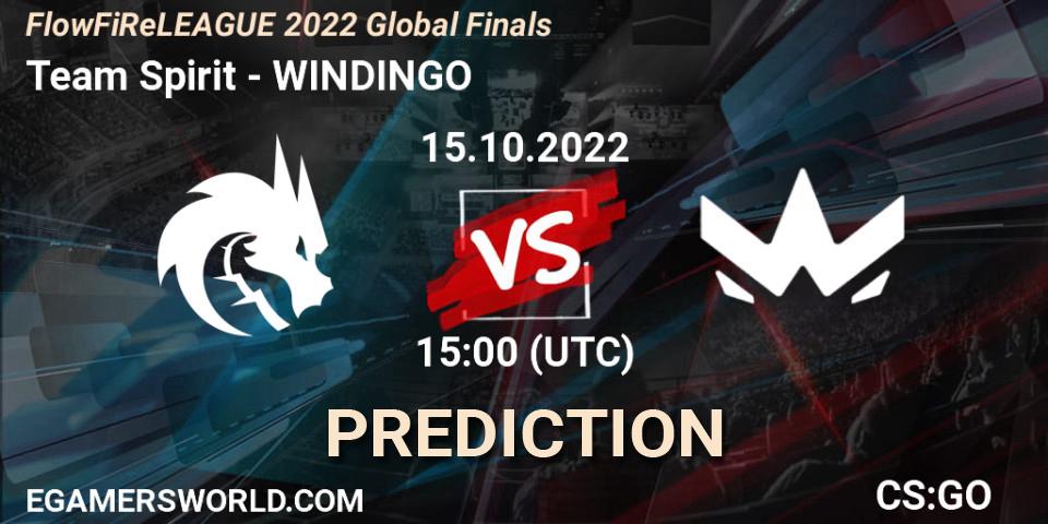 Team Spirit - WINDINGO: ennuste. 15.10.22, CS2 (CS:GO), FlowFiReLEAGUE 2022 Global Finals
