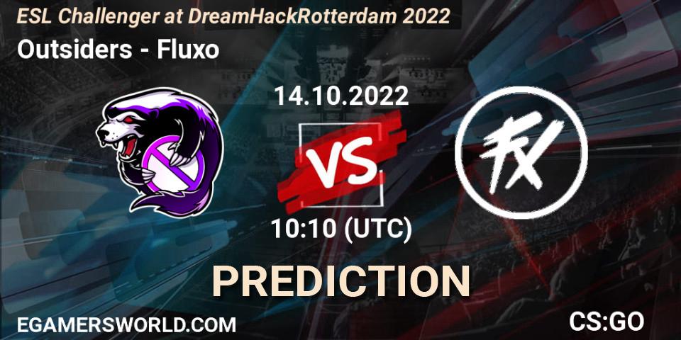Outsiders - Fluxo: ennuste. 14.10.22, CS2 (CS:GO), ESL Challenger at DreamHack Rotterdam 2022