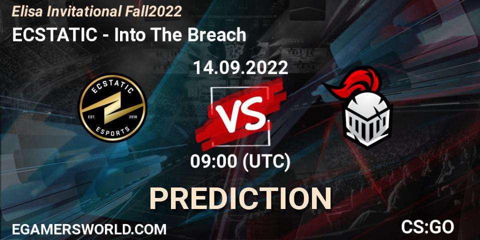 ECSTATIC - Into The Breach: ennuste. 14.09.2022 at 09:00, Counter-Strike (CS2), Elisa Invitational Fall 2022