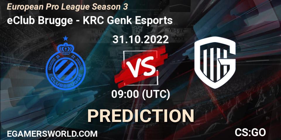 eClub Brugge - KRC Genk Esports: ennuste. 31.10.2022 at 09:00, Counter-Strike (CS2), European Pro League Season 3
