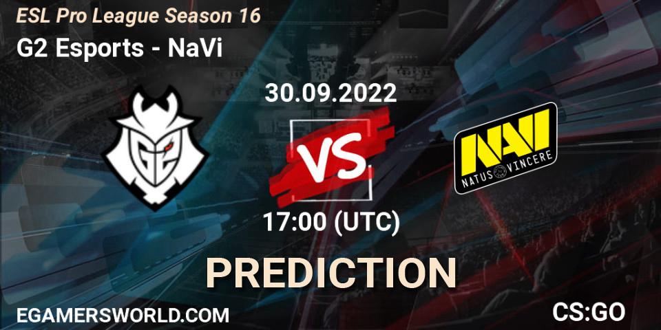 G2 Esports - NaVi: ennuste. 30.09.22, CS2 (CS:GO), ESL Pro League Season 16