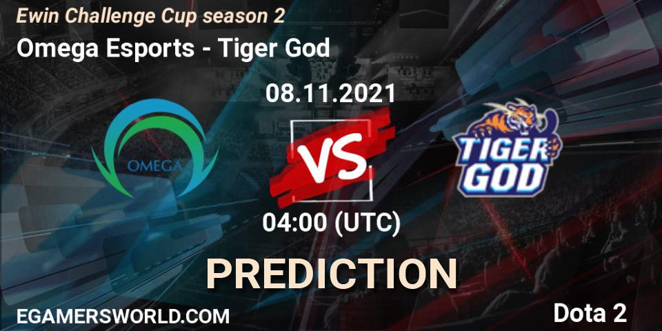 Omega Esports - Tiger God: ennuste. 08.11.2021 at 04:12, Dota 2, Ewin Challenge Cup season 2