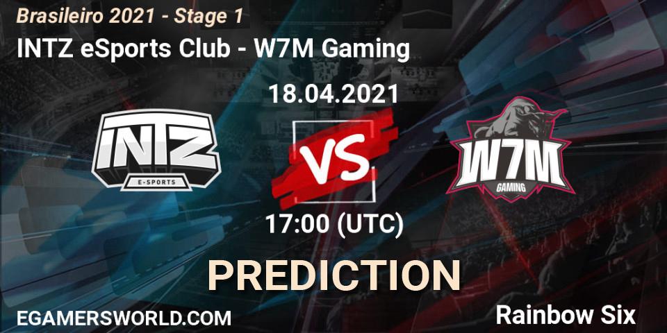 INTZ eSports Club - W7M Gaming: ennuste. 18.04.2021 at 17:00, Rainbow Six, Brasileirão 2021 - Stage 1