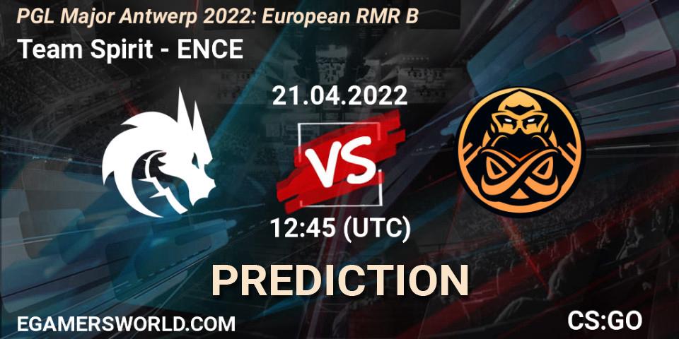 Team Spirit - ENCE: ennuste. 21.04.2022 at 12:45, Counter-Strike (CS2), PGL Major Antwerp 2022: European RMR B