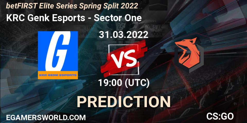 KRC Genk Esports - Sector One: ennuste. 31.03.2022 at 19:30, Counter-Strike (CS2), Elite Series 2022: Spring Split