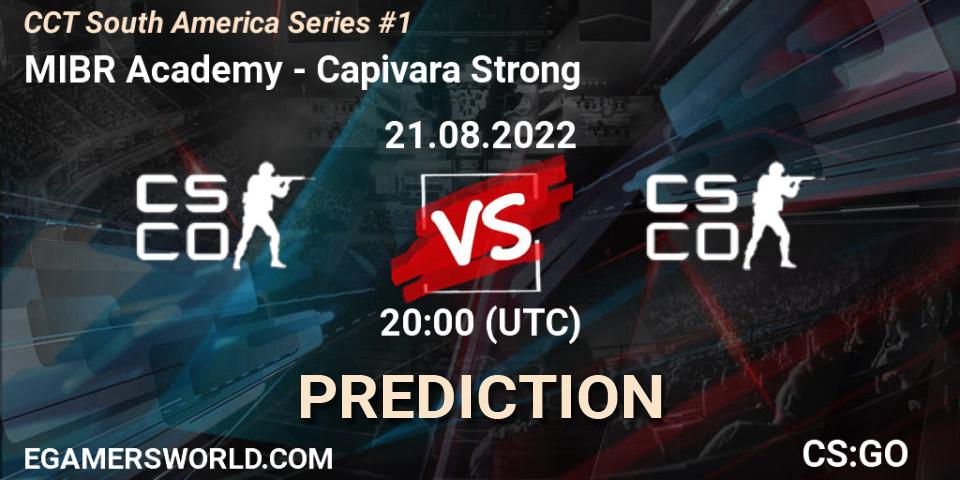 MIBR Academy - Capivara Strong: ennuste. 21.08.2022 at 20:00, Counter-Strike (CS2), CCT South America Series #1