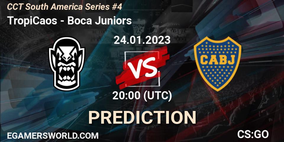 TropiCaos - Boca Juniors: ennuste. 24.01.2023 at 20:00, Counter-Strike (CS2), CCT South America Series #4