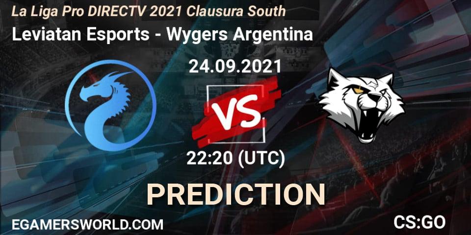 Leviatan Esports - Wygers Argentina: ennuste. 24.09.2021 at 22:30, Counter-Strike (CS2), La Liga Season 4: Sur Pro Division - Clausura