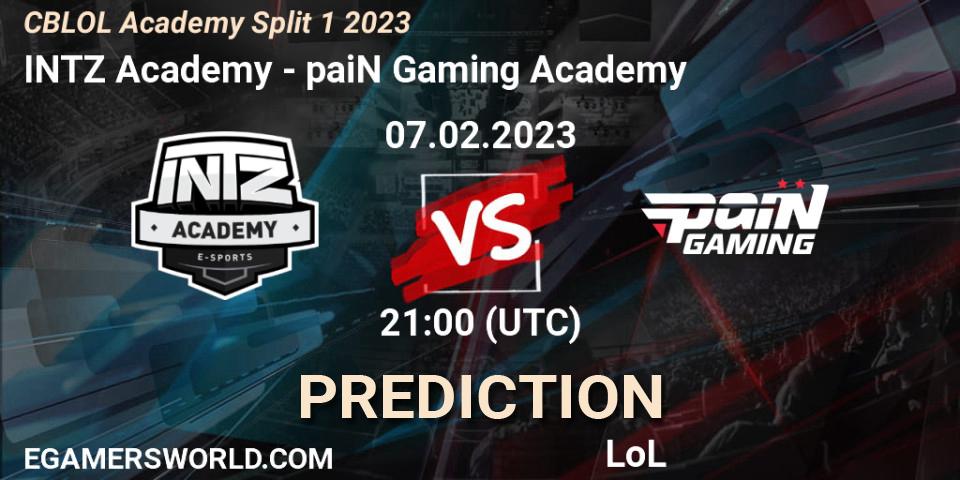 INTZ Academy - paiN Gaming Academy: ennuste. 07.02.23, LoL, CBLOL Academy Split 1 2023