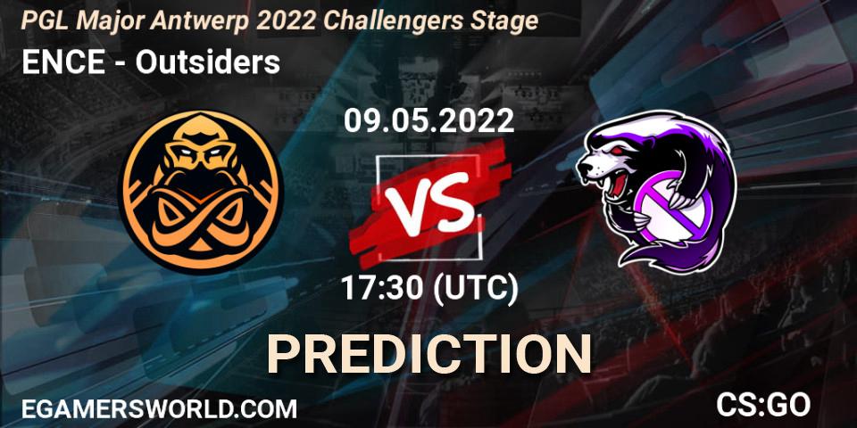 ENCE - Outsiders: ennuste. 09.05.2022 at 18:10, Counter-Strike (CS2), PGL Major Antwerp 2022 Challengers Stage