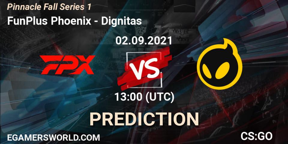 FunPlus Phoenix - Dignitas: ennuste. 02.09.2021 at 13:20, Counter-Strike (CS2), Pinnacle Fall Series #1