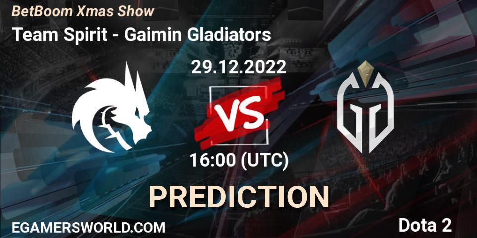 Team Spirit - Gaimin Gladiators: ennuste. 29.12.2022 at 16:04, Dota 2, BetBoom Xmas Show