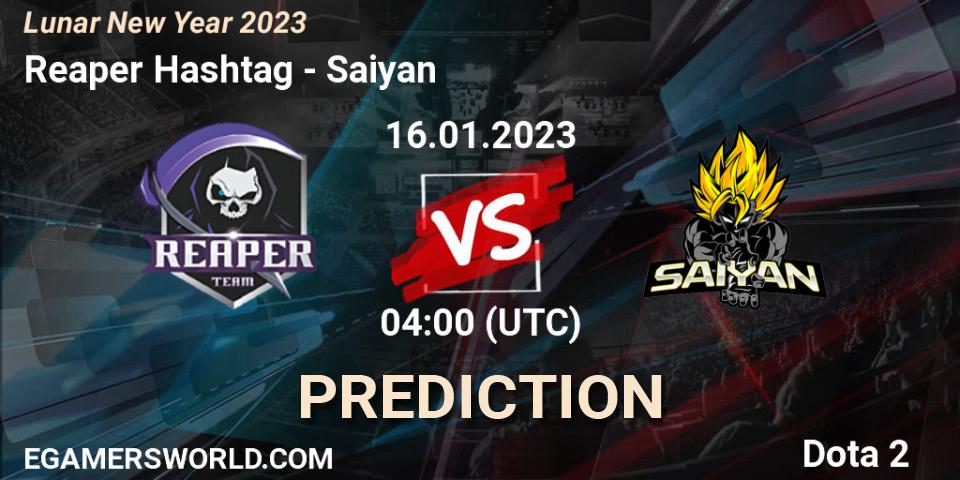 Reaper Hashtag - Saiyan: ennuste. 16.01.2023 at 04:12, Dota 2, Lunar New Year 2023