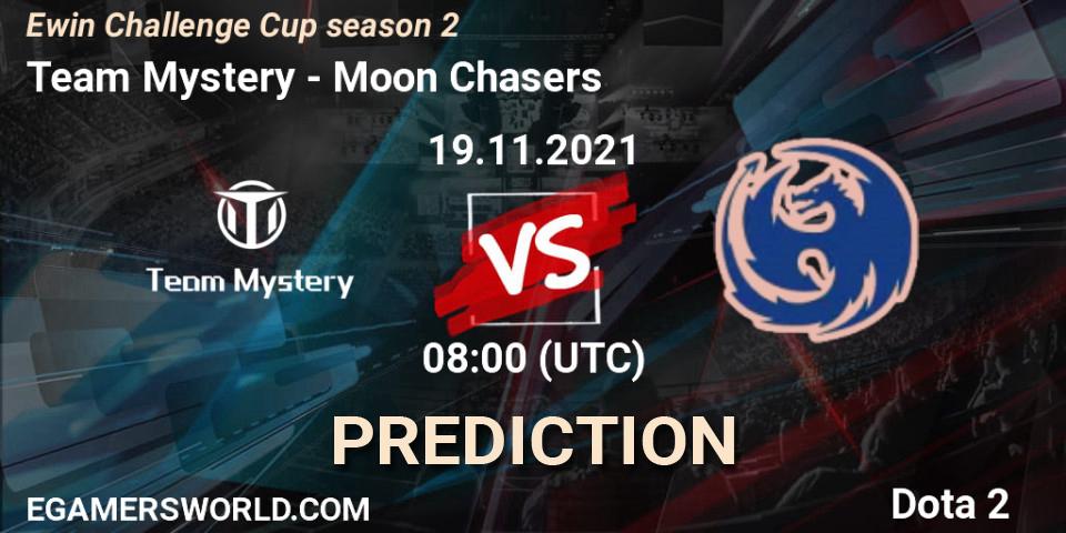 Team Mystery - Moon Chasers: ennuste. 19.11.2021 at 08:43, Dota 2, Ewin Challenge Cup season 2