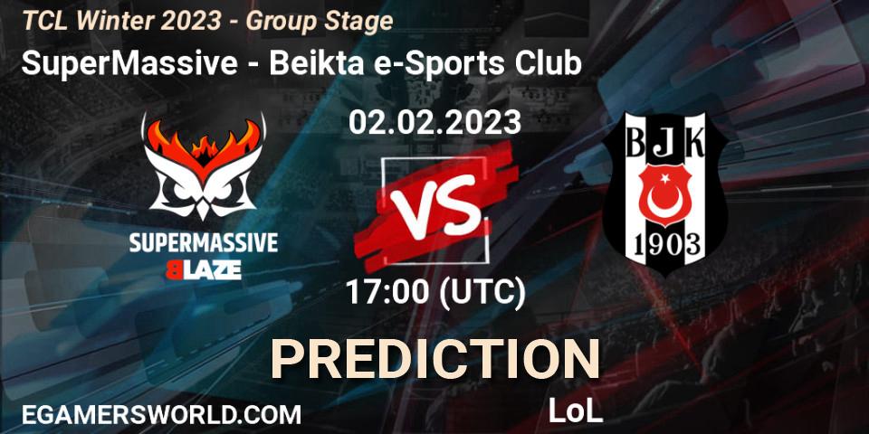 SuperMassive - Beşiktaş e-Sports Club: ennuste. 02.02.23, LoL, TCL Winter 2023 - Group Stage