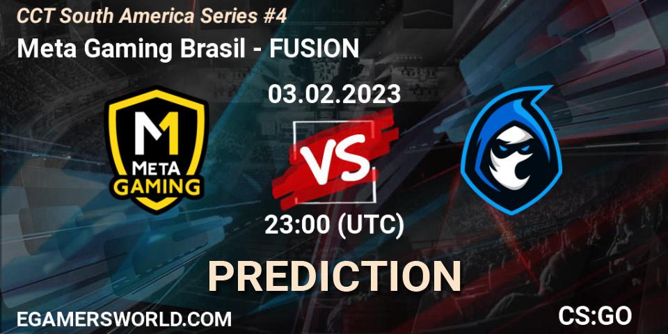 Meta Gaming Brasil - FUSION: ennuste. 03.02.23, CS2 (CS:GO), CCT South America Series #4
