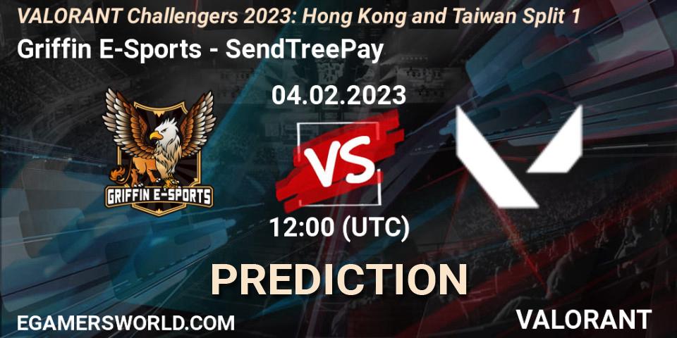 Griffin E-Sports - SendTreePay: ennuste. 04.02.23, VALORANT, VALORANT Challengers 2023: Hong Kong and Taiwan Split 1