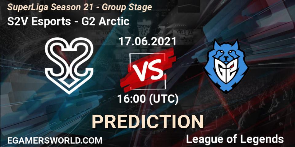 S2V Esports - G2 Arctic: ennuste. 17.06.2021 at 16:00, LoL, SuperLiga Season 21 - Group Stage 