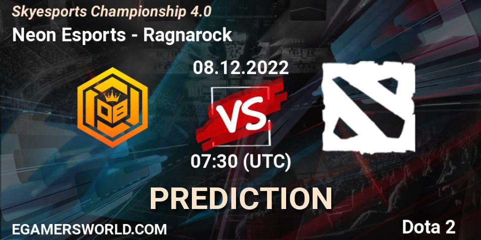 Neon Esports - Ragnarock: ennuste. 08.12.2022 at 07:35, Dota 2, Skyesports Championship 4.0