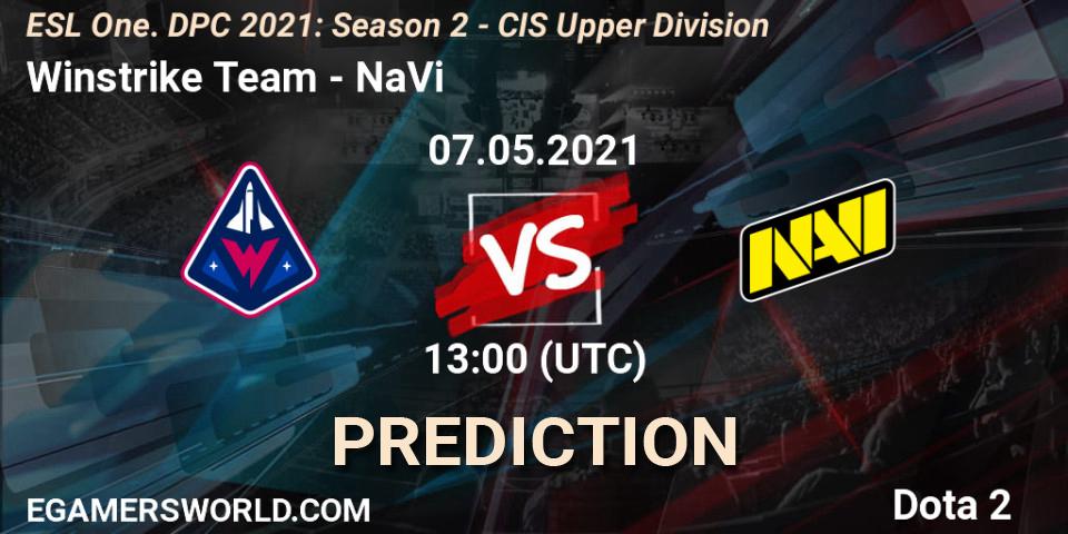 Winstrike Team - NaVi: ennuste. 07.05.2021 at 13:47, Dota 2, ESL One. DPC 2021: Season 2 - CIS Upper Division