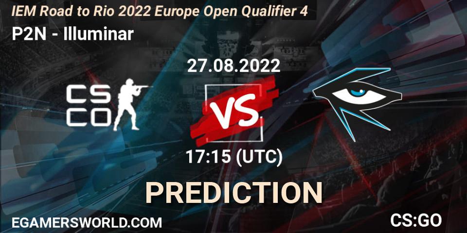 P2N - Illuminar: ennuste. 27.08.2022 at 17:15, Counter-Strike (CS2), IEM Road to Rio 2022 Europe Open Qualifier 4
