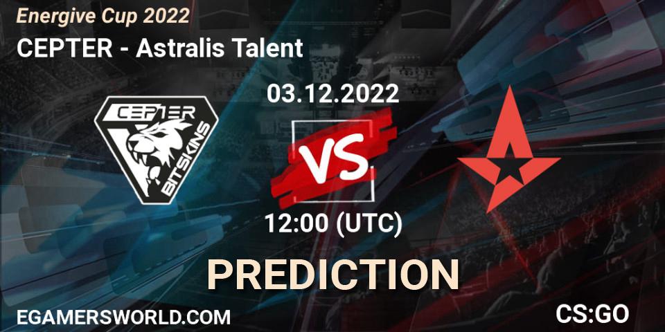 Alpha Gaming - Astralis Talent: ennuste. 03.12.22, CS2 (CS:GO), Energive Cup 2022