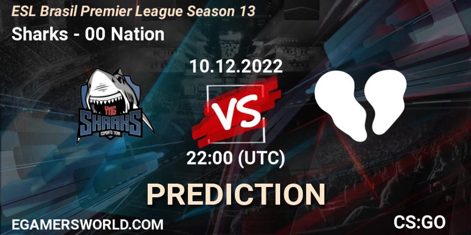 Sharks - 00 Nation: ennuste. 10.12.22, CS2 (CS:GO), ESL Brasil Premier League Season 13