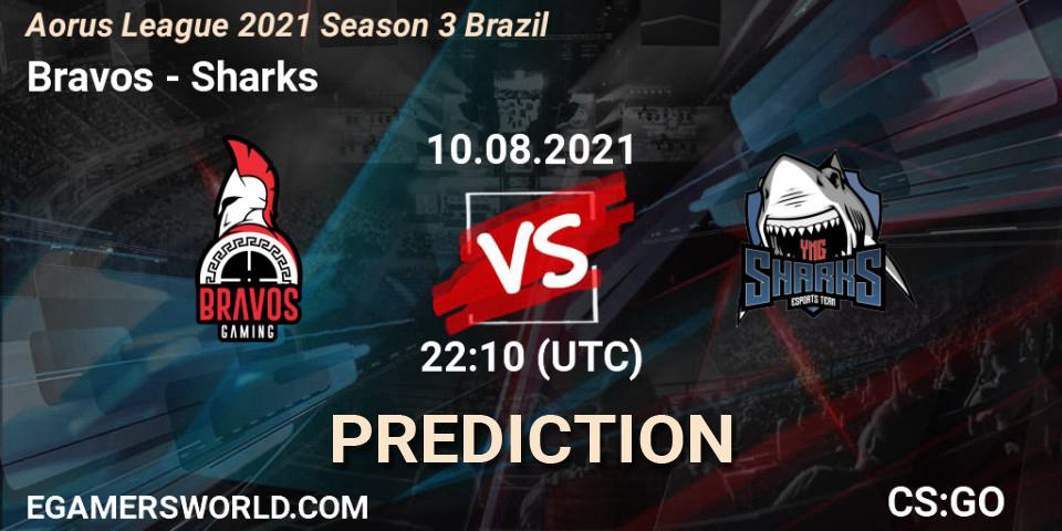 Bravos - Sharks: ennuste. 10.08.2021 at 23:10, Counter-Strike (CS2), Aorus League 2021 Season 3 Brazil