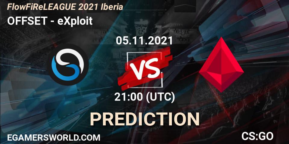 OFFSET - eXploit: ennuste. 05.11.2021 at 20:00, Counter-Strike (CS2), FlowFiReLEAGUE 2021 Iberia