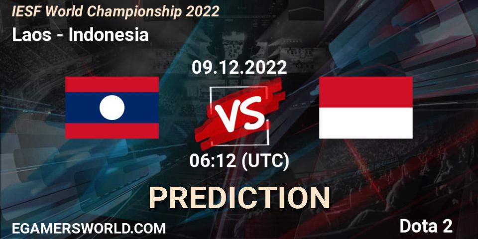 Laos - Indonesia: ennuste. 09.12.2022 at 06:12, Dota 2, IESF World Championship 2022 