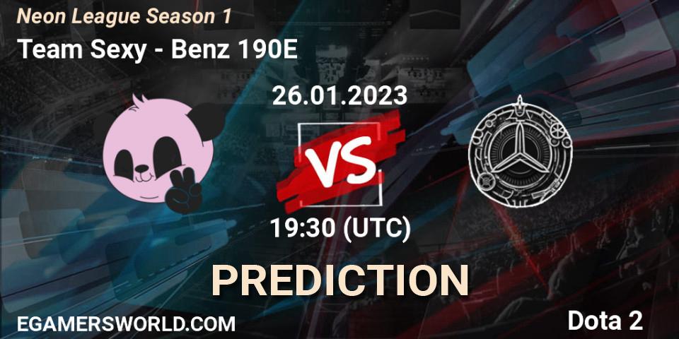 Team Sexy - Benz 190E: ennuste. 27.01.23, Dota 2, Neon League Season 1