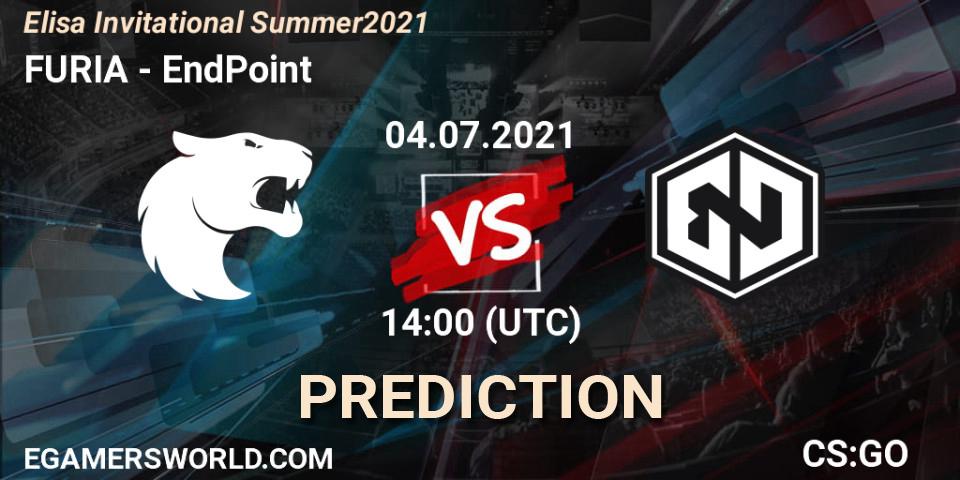 FURIA - EndPoint: ennuste. 04.07.2021 at 14:00, Counter-Strike (CS2), Elisa Invitational Summer 2021