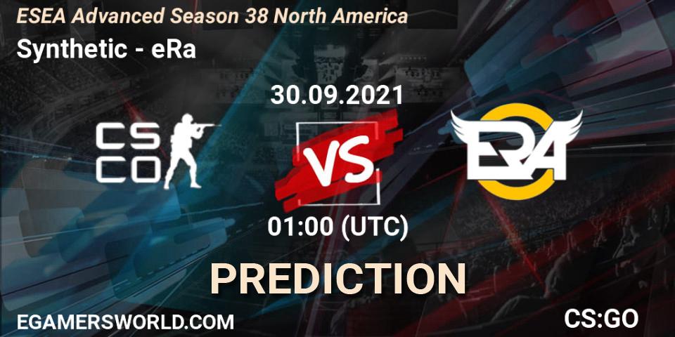 Synthetic - eRa: ennuste. 30.09.2021 at 01:10, Counter-Strike (CS2), ESEA Advanced Season 38 North America