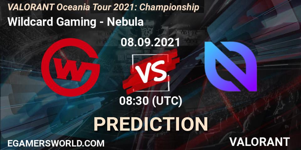 Wildcard Gaming - Nebula: ennuste. 08.09.2021 at 08:30, VALORANT, VALORANT Oceania Tour 2021: Championship