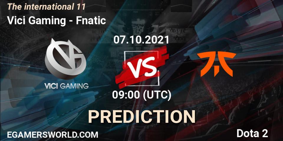 Vici Gaming - Fnatic: ennuste. 07.10.21, Dota 2, The Internationa 2021