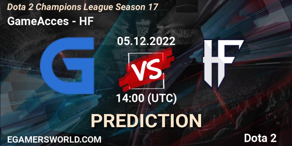 GameAcces - HF: ennuste. 05.12.22, Dota 2, Dota 2 Champions League Season 17