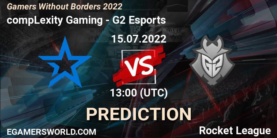 compLexity Gaming - G2 Esports: ennuste. 15.07.2022 at 13:00, Rocket League, Gamers Without Borders 2022